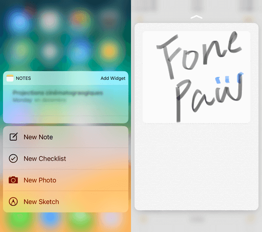 3D Touch Notes