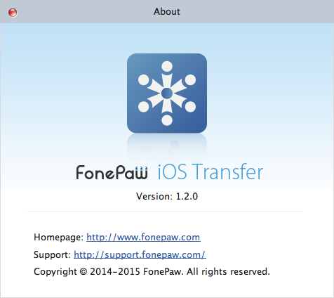 About Mac Version of FonePaw iOS Transfer