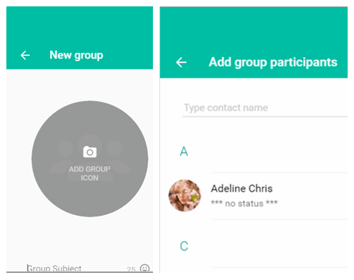 Create New Group on WhatsApp Web