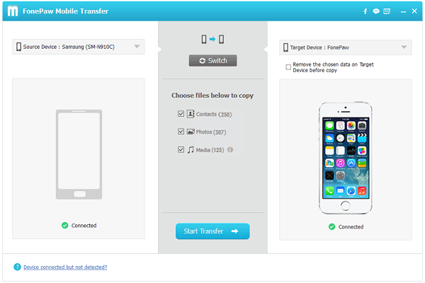 Android Files to iPhone Transfer