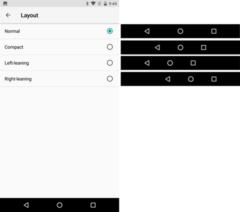 Android O: Navigation Bar