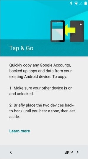 Tap & Go on Android
