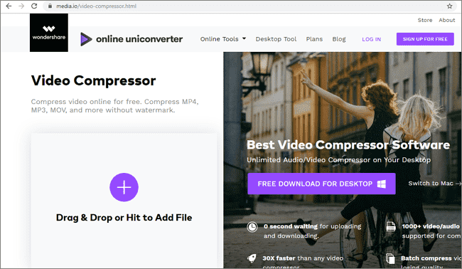 Compress Videos Online With Mediaio