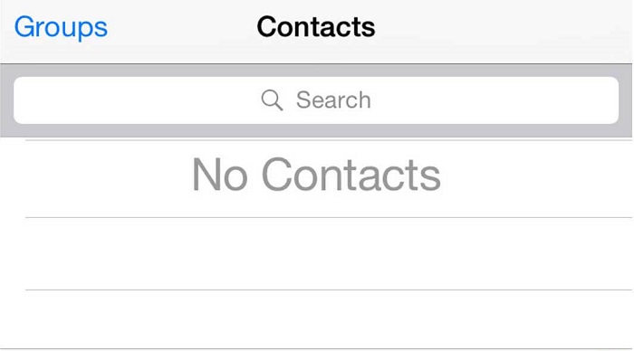 Contacts Not Showing on iPhone