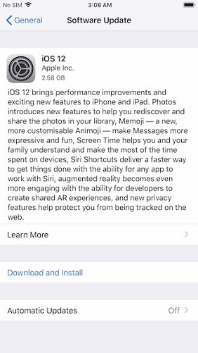Install iOS 12 on iPhone