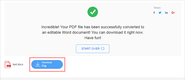 EasePDF Convert PDF to Word