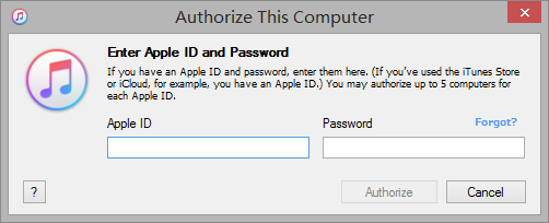 Enter Apple ID And Password