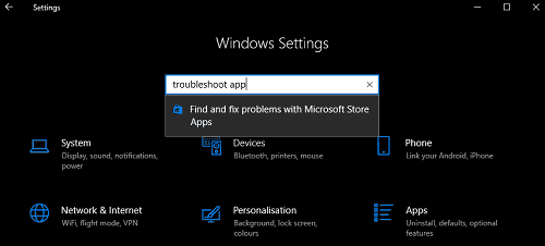 Troubleshoot Microsoft Store Apps
