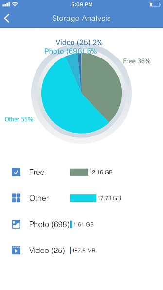 FonePaw App Storage Analysis