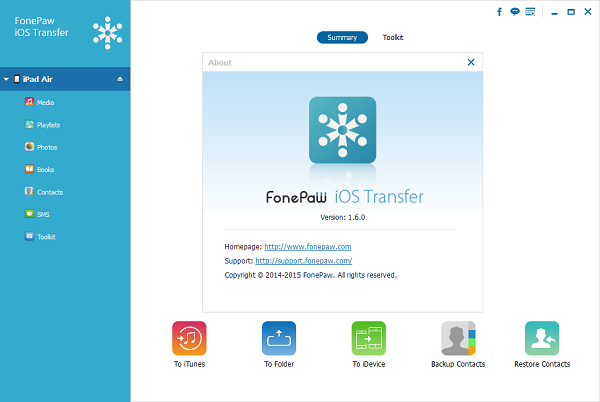 FonePaw iOS Transfer 1.6.0