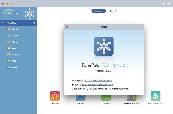 FonePaw iOS Transfer (Mac) V1.6.0