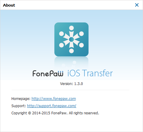 FonePaw iOS Transfer Version 1.3.0
