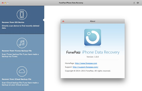 FonePaw Mac iPhone Data Recovery 1.6.0