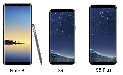 Galaxy Note 8 VS S8 VS S8 Plus