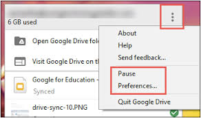Google Drive Pause