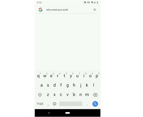 Google Search Bar Not Working