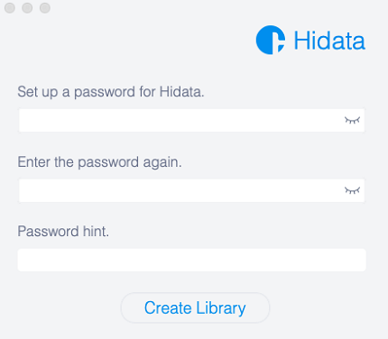 Set up Password on Hidata