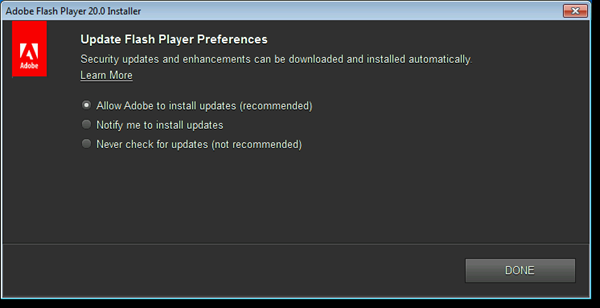 Update Adobe Flash Player