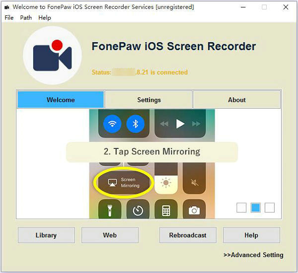 Mirror and Record iOS Screen 
