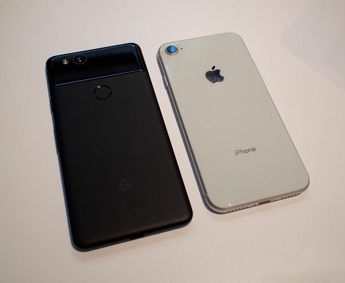 iPhone 8  VS Pixel 2 Size