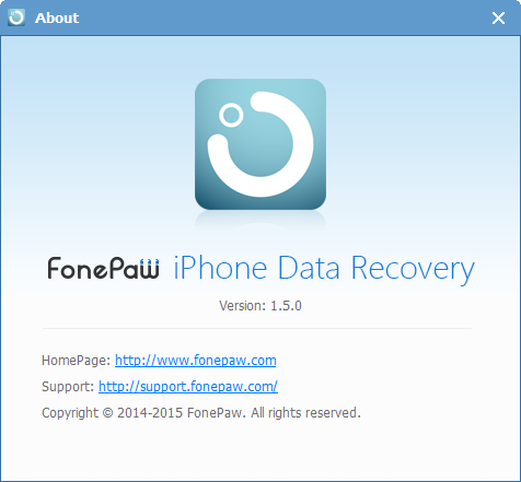 FonePaw iPhone Data Recovery Version 1.5.0