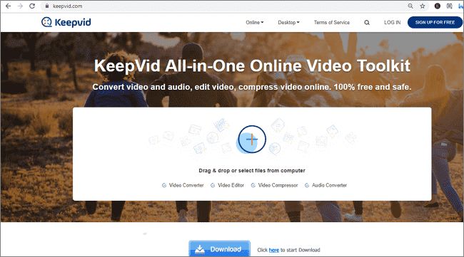 Compress Videos Online With KeepVid