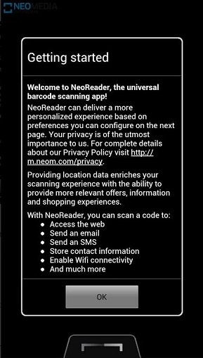 NeoReader for Barcode & QR Code Scanning
