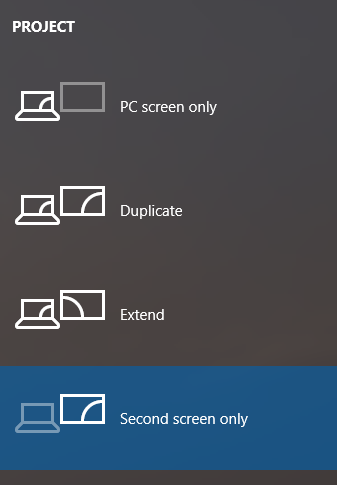 Project PC Screen Only