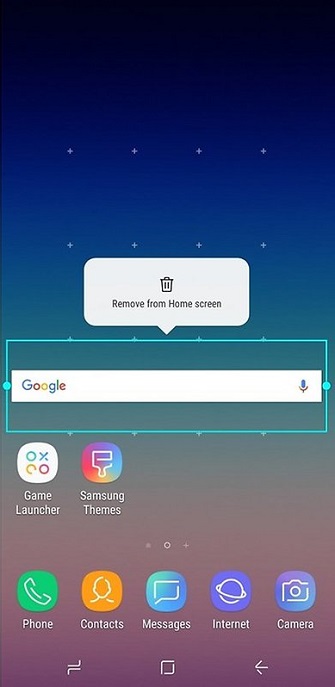Remove Google Search Bar on Samsung