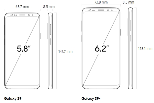 Samsung S9 / S9 Plus Specs