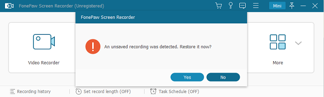 Screen Recorder Prompt