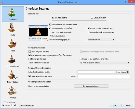 Set VLC as Default Media Player in Windows 8
