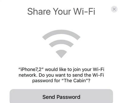 Share the Wi-Fi Password