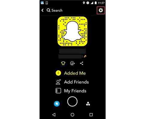 Snapchat Home Screen