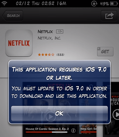 The Application Requires A Newer iOS 
