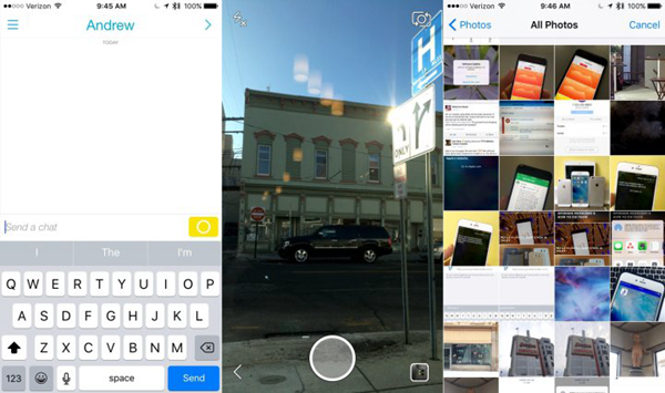 Upload iPhone Photos to Snapchat